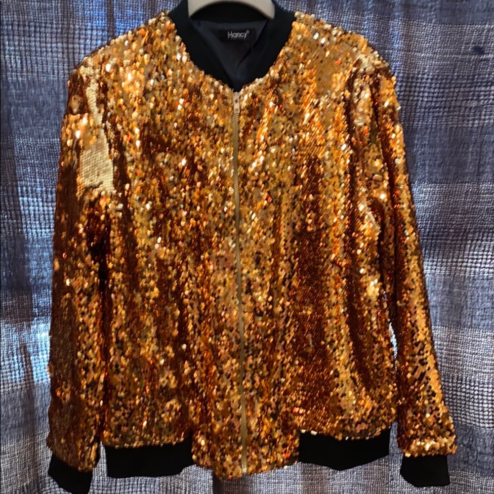 Gold sequin jacket